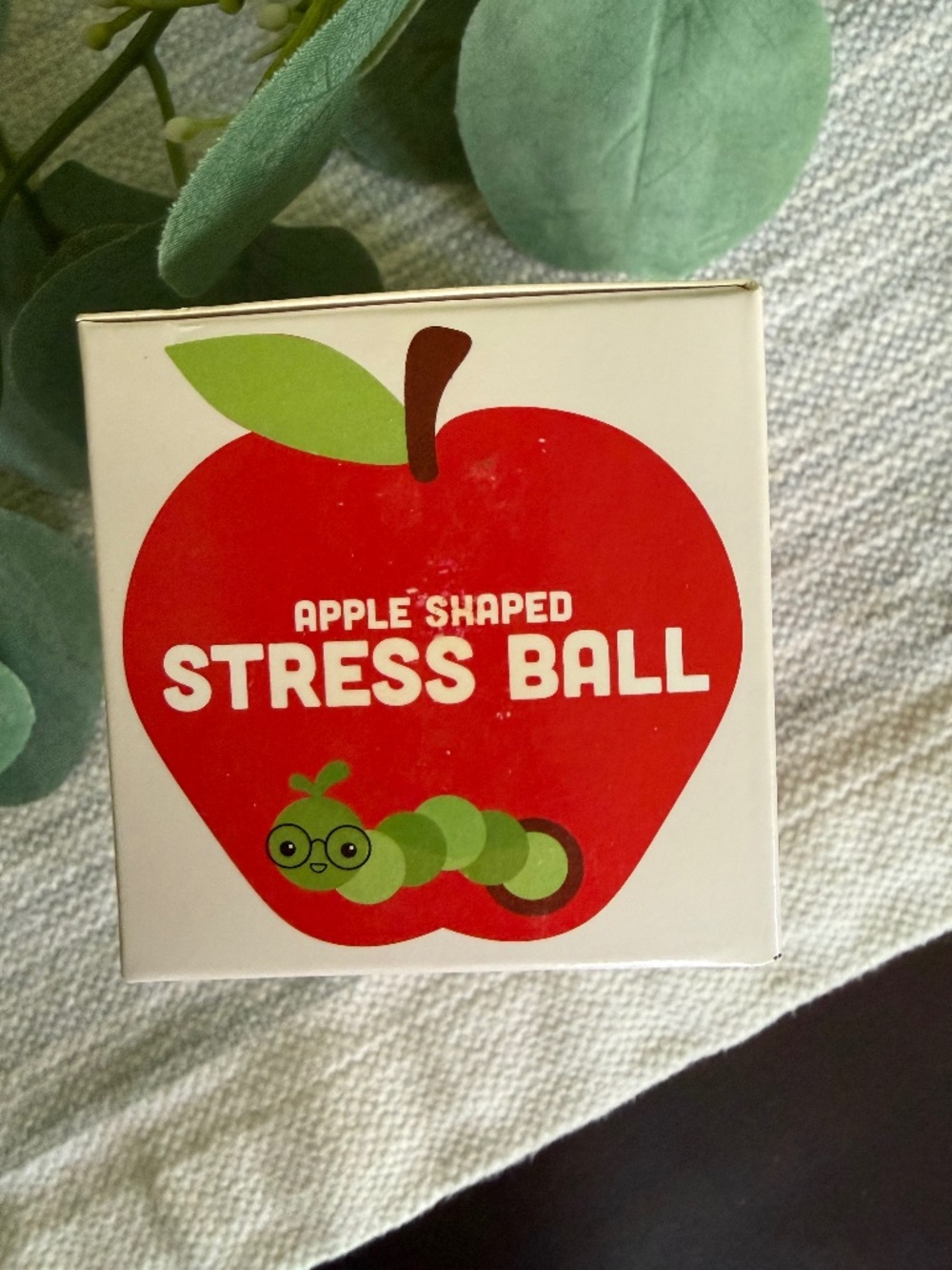 Apple Shaped Stress Ball Collectible - Red Apple Squishy Squeeze Teacher Gift